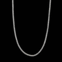 18K White Gold Estate Fancy Link Necklace
