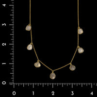 Sophie Theakston 18K Yellow Gold Estate Diamond Polki Garland Necklace