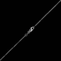 14K White Gold Estate Green Sapphire and Diamond Halo Pendant Necklace
