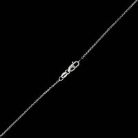 14K White Gold Estate Sapphire and Diamond Pendant Necklace