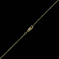 14K Yellow Gold Estate Peridot and Diamond Pendant Necklace