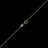 14K Yellow Gold Estate Green Sapphire and Diamond Pendant Necklace
