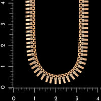18K Rose Gold Estate Fringe Necklace