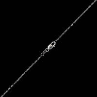 14K White Gold Estate Diamond Circle Pendant Necklace
