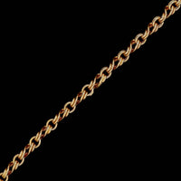 18K Yellow Gold Estate Fancy Link Endless Necklace