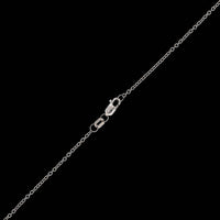 14K White Gold Estate Diamond Heart Pendant Necklace