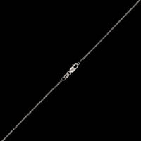 18K White Gold Estate Diamond Open Heart Pendant Necklace