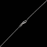 14K White Gold Estate Diamond Circle Pendant Necklace