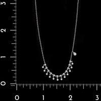 Meira T. 14K White Gold Estate Diamond Bezel Necklace