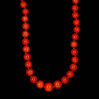 14K Yellow Gold Estate Coral Bead Necklace