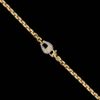 Fope 18K Two-tone Gold Estate Fancy Link Diamond Necklace