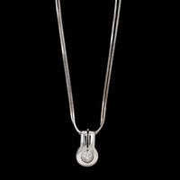 Di Modolo 18K White Gold Estate Diamond Pendant Necklace