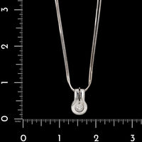 Di Modolo 18K White Gold Estate Diamond Pendant Necklace