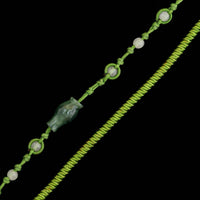 Carved Estate Jadeite Cord Pendant