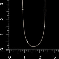 Vintage Platinum Estate Cultured Pearl Station Necklace