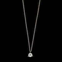 Roberto Coin 18K White Gold Estate Cento Diamond Solitaire Pendant Necklace