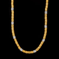 Gurhan 24K Yellow and 18K White Gold Estate Diamond Vertigo Necklace