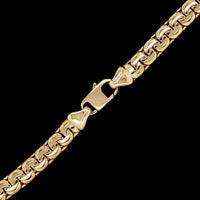 14K Yellow Gold Estate Graduated Fancy Link Necklace