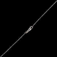 14K White Gold Estate Diamond Pendant Necklace