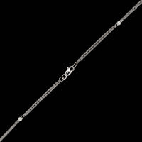 14K White Gold Estate Diamond Necklace