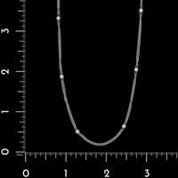 14K White Gold Estate Diamond Necklace