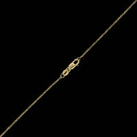 14K Yellow Gold Estate Cultured Black Pearl Pendant Necklace