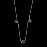 14K White Gold Estate Diamond Necklace