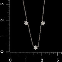 14K White Gold Estate Diamond Necklace