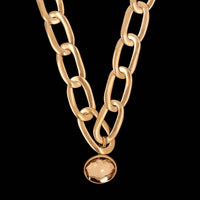 Pomellato 18K Rose Gold Estate Narciso Link Necklace