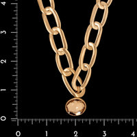 Pomellato 18K Rose Gold Estate Narciso Link Necklace