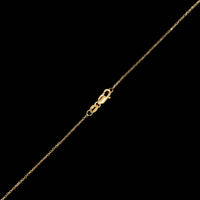18K Yellow Gold Estate Tanzanite and Diamond Pendant Necklace