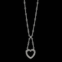 Tiffany & Co. Platinum Estate Diamond Drop Pendant Necklace