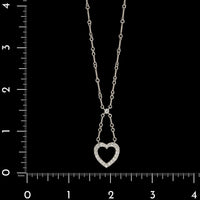 Tiffany & Co. Platinum Estate Diamond Drop Pendant Necklace
