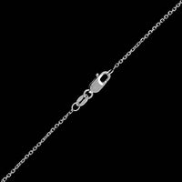 18K White Gold Estate Diamond Pendant Necklace