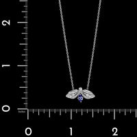 Tiffany & Co. Platinum Estate Tanzanite and Diamond Paper Flower Firefly Necklace