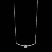 18K White Gold Estate Diamond Necklace