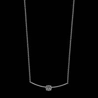 18K White Gold Estate Diamond Necklace