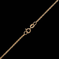14K Two-tone Gold Estate Diamond Pendant Necklace