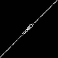 18K White Gold Estate Diamond Pendant Necklace