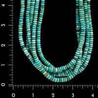 Jeff Lewis 18K Yellow Gold Estate Multi Strand Turquoise Bead Necklace