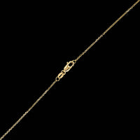 14K Yellow Gold Estate Aquamarine and Diamond Pendant Necklace