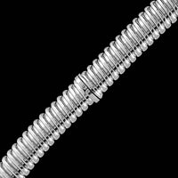 Carlo Weingrill 18K White Gold Diamond Tubogas Necklace
