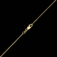 14K Yellow Gold Estate Diamond Pendant Necklace