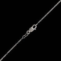 14K White Gold Estate Diamond Pendant Necklace