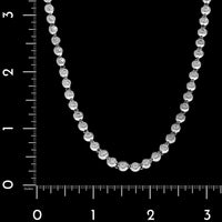 14K White Gold Estate Diamond Necklace