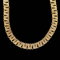 14K Yellow Gold Estate Fancy Link Necklace