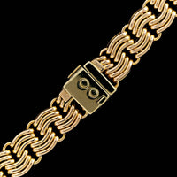 14K Yellow Gold Estate Fancy Link Necklace