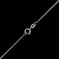 14K White Gold Estate Five Stone Diamond Pendant Necklace