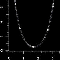 Roberto Coin 18K White Gold Estate Black Sapphire and Diamond Fantasia Necklace