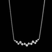14K White Gold Estate Diamond Necklace